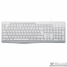 Клавиатура Gembird KB-8430M,{USB, белый, 113 клавиш, 9 кнопок управления мультимедиая, кабель 1,5м}