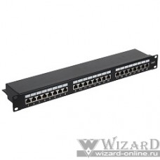 Gembird Коммутационная панель Cablexpert экранированная, 24 порта категории 6, размер 19'' 1U(NPP-C624-002)
