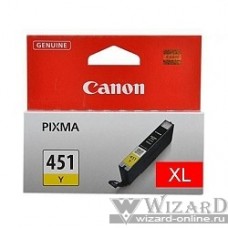 Canon CLI-451XLY 6475B001 Картридж для PIXMA iP7240, MG5440, 6340, Желтый, 685стр.