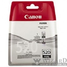Canon PGI-520BK 2932B012 Картридж для Canon PIXMA iP3600/4600/MP540/620, Черный, 2*19 мл, 2 шт. в уп-ке
