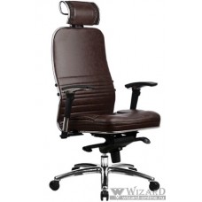 Кресло "Samurai KL-3.03" с 3D подголовником ,Темно-коричневый [4665302684615]