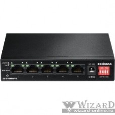 EDIMAX ES-5104PH V2 Неуправляемый коммутатор, 5 портов, Ethernet PoE+, 4/5p 10/100, 60W