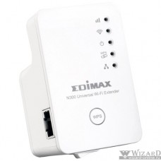 EDIMAX EW-7438RPn Mini N300, Wi-Fi мост 2,4 ГГц, 802.11b/g/n, прямое включение в 220В, 1х 10/100 LAN, WPS, встроенная антена
