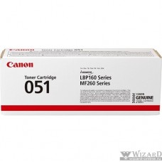 Canon Cartridge 051 2168C002 Тонер-картридж для Canon LBP162dw, 1700 стр. чёрный
