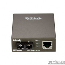 D-Link DMC-F30SC/B1A Медиаконвертер с 1 портом 10/100Base-TX и 1 портом 100Base-FX с разъемом SC для одномодового оптического кабеля (до 30 км)