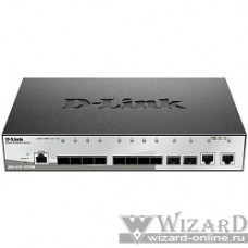 D-Link DGS-1210-12TS/ME/B1A Управляемый коммутатор 2 уровня с 10 портами 1000Base-X SFP и 2 портами 10/100/1000Base-T