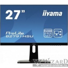 IIYAMA 27" B2791HSU-B1 черный {TN LED 1920x1080 1ms 16:9 300cd 170гр/160гр HDMI D-Sub DisplayPort}