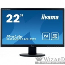 IIYAMA 21.5" X2283HS-B3 черный {VA LED 1920x1080 4ms 16:9 3000:1 250cd 178гр/178гр D-Sub DisplayPort HDMI}