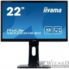 IIYAMA 21.5" XB2283HS-B3 черный {VA LED 1920x1080 4ms 16:9 250cd 178гр/178гр D-Sub DisplayPort HDMI}