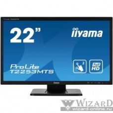 IIYAMA 21,5" T2253MTS-B1 Touch черный {TN+film LED 1920x1080 5ms 5:4 1000:1 250cd 170гр/160гр D-Sub DVI HDMI DisplayPort 2Wx2}