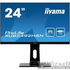 IIYAMA 23.8" XUB2492HSN-B1 {IPS 1920х1080 250cd 178/178 1000:1 80M:1 16.7M 4ms D-Sub HDMI DisplayPort USB-Hub}