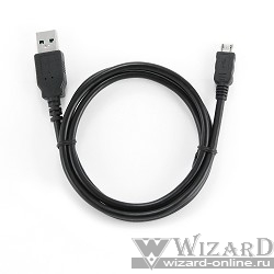 Bion Кабель USB2.0, AM/microB 5P, 1м, пакет 