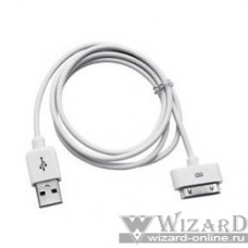 Gembird CC-USB-AP1MW Кабель USB AM/Apple для iPad/iPhone/iPod, 1м белый (пакет)