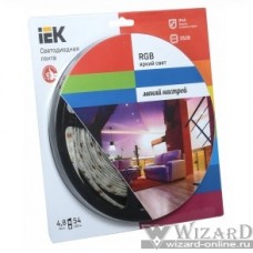 Iek LSR1-3-054-65-1-05 Лента LED 5м блистер LSR-3528RGB54-4.8-IP65-12V IEK-eco красный/зеленый/синий