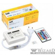 IEK LSC1-RGB-500-IR-20-220-B Контроллер с ПДУ ИК RGB 3 канала 220В 3А 500Вт