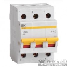 Iek MNV10-3-100 Выключатель нагрузки (мини-рубильник) ВН-32 3Р 100А ИЭК