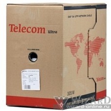 Telecom Кабель Ultra FTP кат. 5е 4 пары (305м) (0.48mm) CCA серый [TFS44050E]