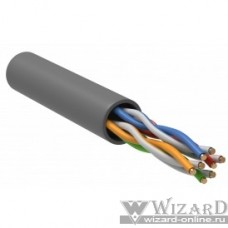 ITK LC1-C5E04-121-R Витая пара U/UTP 5E 4 х 2 х 24 AWG solid LSZH серый (305м) РФ