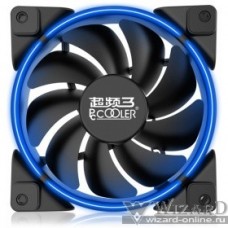 PCCooler Вентилятор CORONA BLUE 120x120x25 мм (PWM, 40шт./кор, пит. от мат.платы и БП, 800-1800 об/мин) Retail