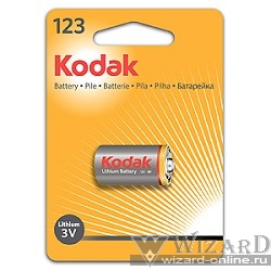 Kodak CR123(A)  (6/12/9000) ULTRA (1 шт. в упаковке)