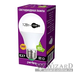 Perfeo светодиодная (LED) лампа PF-A60 12W 4000K E27 