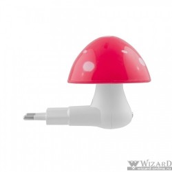 СТАРТ (4680024812511) Компактный декоративный светильник-ночник от электросети. NL 1LED гриб красный