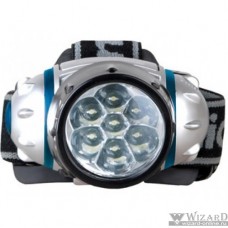 Camelion LED5318-7Mx (фонарь налобн, металлик,7 ультра ярк LED,2 реж, 3XR03 в компл, пласт, блист)
