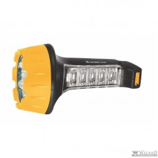 Ultraflash LED3819 (фонарь аккум 220В, черн/желт, 15+10 LED, 2 режима, SLA, пласт, коробка)