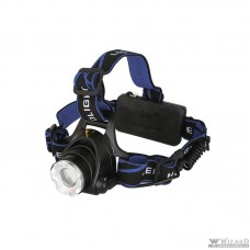 Ultraflash E150 (фонарь налобн аккум 220В, черный, CREE 3 Ватт, фокус, 2 ак 3 реж, пласт, бокс)