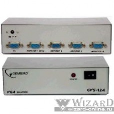 GVS124 Разветвитель сигнала VGA на 4 монитора (Gembird/Cablexpert)