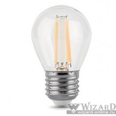 GAUSS 105802105 Светодиодная лампа LED Filament Шар E27 5W 420lm 2700K 1/10/50