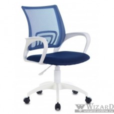 Кресло Бюрократ CH-W695NLT темно-синий TW-05N TW-10N сетка/ткань крестовина пластик пластик белый (1483033)