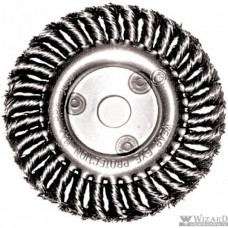 FIT IT Корщетка-колесо, посадочный диаметр 22,2 мм, стальная витая проволока 150 мм [39105]