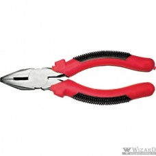 FIT IT Плоскогубцы комбинированные "Стандарт" красно-черные пластиковые ручки, полированная сталь 180 мм [48180]