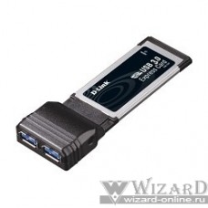 D-Link DUB-1320 2-портовый USB 3.0 адаптер для шины ExpressCard