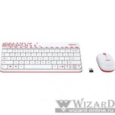 920-008212 Logitech Wireless Combo MK 240 Nano White-red