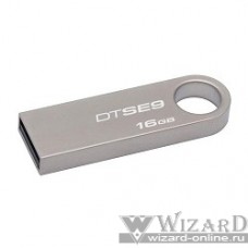 Kingston USB Drive 16Gb DTSE9H/16GB серебристый {USB2.0}