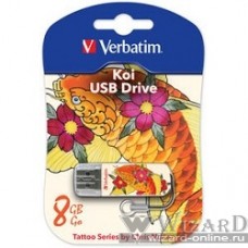 Verbatim USB Drive 8Gb Mini Tattoo Edition Fish 049882 {USB2.0}
