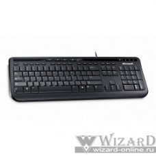Microsoft "Wired Keyboard 600" ANB-00018, 104+5кн., водостойкая, черный (USB)