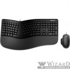 Microsoft Клавиатура + мышь Ergonomic Keyboard Kili & Mouse LionRock клав:черный мышь:черный USB