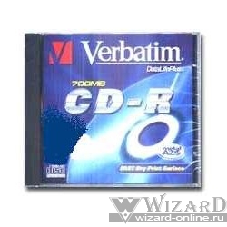 Verbatim Диски CD-R 700Mb 80 min 48-х/52-х (Slim case)