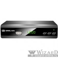 Ресивер DVB-T2 Oriel 421D (T2/T/C, LED дисплей, метал.корпус, Dolby Digital, поддержка WiFi адаптеров для YouTube, Megogo, IPTV)